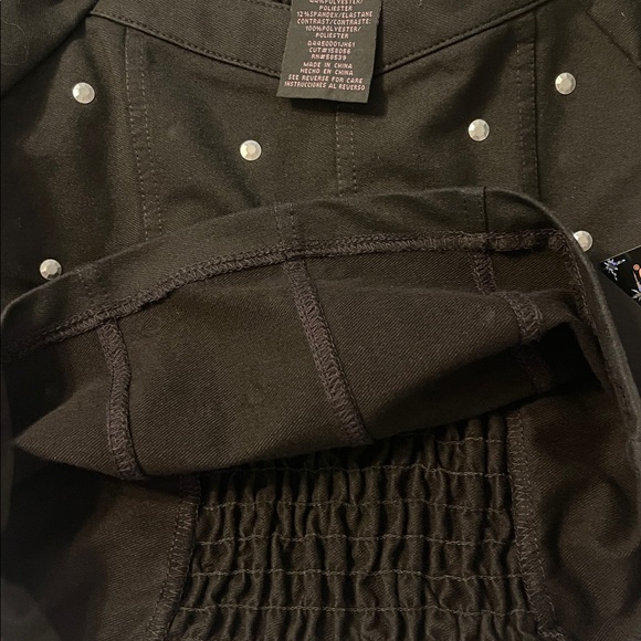 Xtraordinary Black Puff Sleeve Top with Stud Accents Size Medium NWT - Picture 8 of 8